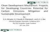 Clean Development Mechanism Projects for Developing ...