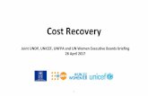 Cost Recovery - UNFPA
