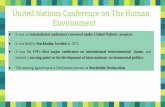 United Nations Conference on The Human Environment