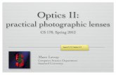 practical photographic lenses - Stanford University