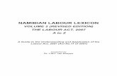 Namibian Labour Lexicon Volume 2 (Revised Edition) - The ...