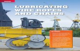 Jeanna Van Rensselar LUBRICATING WIRE ROPES AND CHAINS