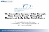 The Innovative Design of Piled Through Mass Gravity Stone ...