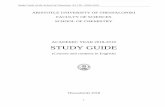 Study Guide of the School of Chemistry, A.U.Th., 2018-2019
