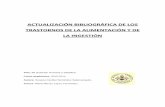 ACTUALIZACIÓN BIBLIOGRÁFICA DE LOS TRASTORNOS DE LA ...