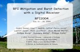 RFI Mitigation and Burst Detection with a Digital Receiver ...