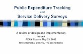 Public Expenditure Tracking - World Bank