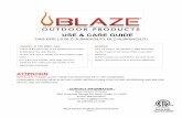 USE & CARE GUIDE - Blaze Grills