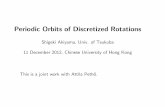 Periodic Orbits of Discretized Rotations
