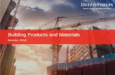 Building Products and Materials - Duff & Phelps