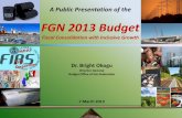 FGN 2013 Budget - interior.gov.ng
