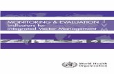 MONITORING & EVALUATION indicators for Integrated Vector ...