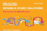 AQA Research Methods Design a Study Solutions Sample