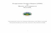 Programme Project Report (PPR) of Master of Commerce M.COM.