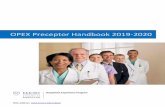 OPEX Preceptor Handbook 2019-2020