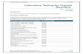 Laboratory Testing for Thyroid Disorders