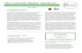 The Colonial Master Gardener