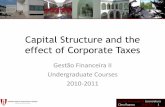 Capital Structure and the effect of Corporate Taxes