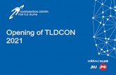 Opening of TLDCON 2021
