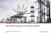 High Voltage Switchgear for unlimited reliability
