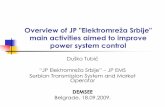 Overview of JP 'Elektromreža Srbije' main activities aimed ...