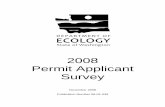 2008 Permit Applicant Survey - Wa
