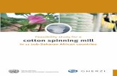 Feasibility study for a cotton spinning mill