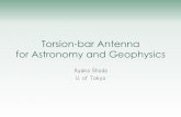Torsion-bar Antenna for Astronomy and Geophysics