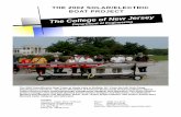 THE 2002 SOLAR/ELECTRIC BOAT PROJECT