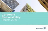 Corporate Responsibility Report 2019 - Munich Re