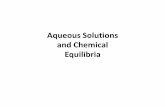 Aqueous Solutions and Chemical Equilibria