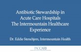 Antibiotic Stewardship in Acute Care Hospitals - The ...