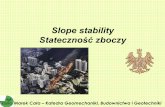 Slope stability Stateczność zboczy