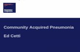 Community Acquired Pneumonia Community Acquired Pneumonia