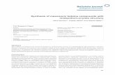 Synthesis of mesomeric betaine compounds with imidazolium ...