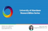 University of Aberdeen ResearchBites Series