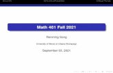 Math 461 Fall 2021