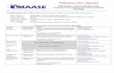 February 2021 Agenda - maase.org