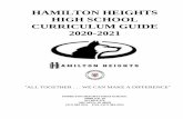 HAMILTON HEIGHTS HIGH SCHOOL CURRICULUM GUIDE 2020 …