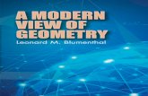 A MODERN VIEW OF GEOMETRY
