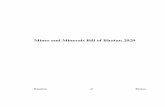 Mines and Minerals Bill of Bhutan 2020 - National Assembly