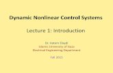 Dynamic Nonlinear Control Systems