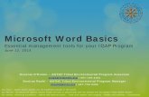 Microsoft Word Basics - anthc.org
