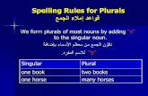 Spelling Rules for Plurals - schoolmaroc.com