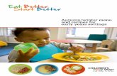 Autumn/winter menu and recipes for early years settings