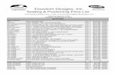 Seating & Positioning Price List - Freedom Designs