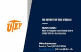 How to IRB PPT - The University of Texas at El Paso - UTEP