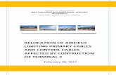 RELOCATION OF AIRFIELD LIGHTING PRIMARY CABLES AND …
