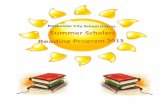 Summer Scholars Reading Program 2013