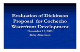 Evaluation of Dickinson Proposal for Cochecho Waterfront ...